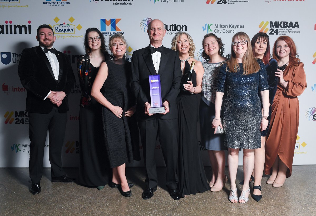 Huge congratulations to @bletchleypark who won the 'Culture & Arts' category last night @MK_BAA - we were extremely proud to sponsor the category this year. And, Bletchley Park went on to scoop the overall Business of the Year award at the end of the night!  🏆 👏  #MKBAA2024