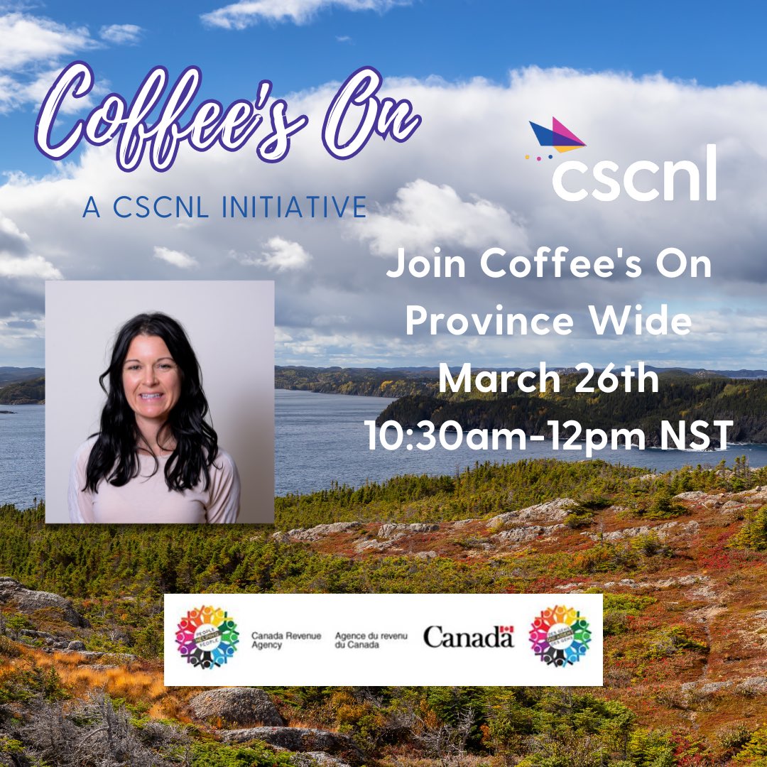 Join us province-wide on March 26th 10:30am-12pm NST on Zoom as CSCNL hosts a conversation with the Canada Revenue Agency’s Benefits Outreach Program on the Disability Tax Credit & Service Canada on the Canadian Dental Care Plan. Register here: zoom.us/meeting/regist…