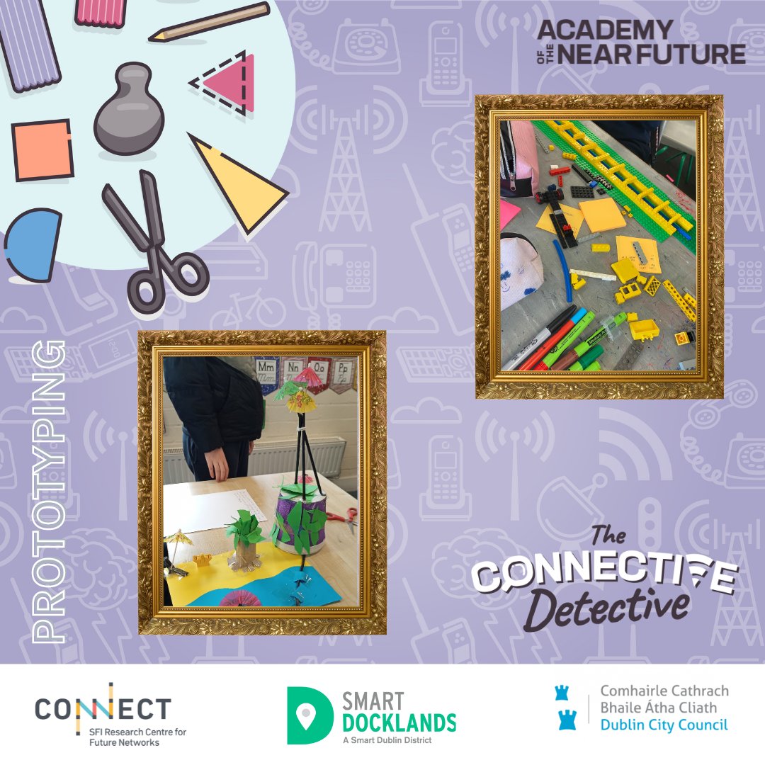 The first cycle of the Connective Detective finished with 🛠prototyping📷 the future of telecommunications! @smartdublin @SmartDocklands @connect_ie @AccessTCD