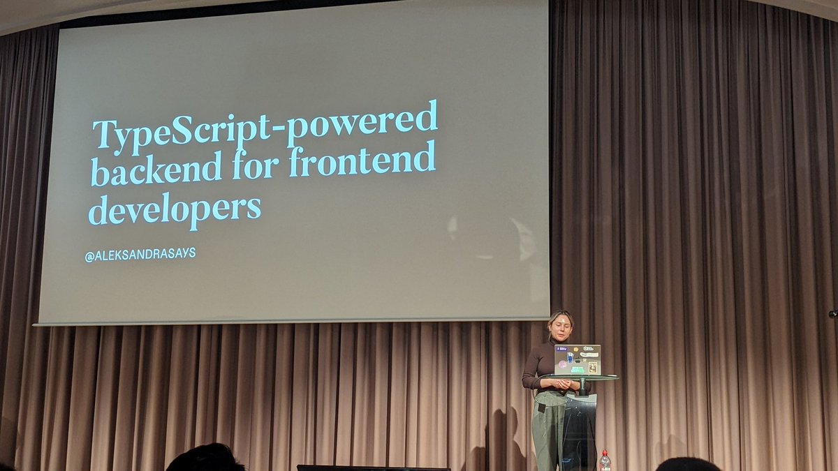 TypeScript-Powered Backend Essentials for Frontend Developers @aleksandrasays React.paris #React #Paris #bejs @BeJS_ #ReactParis