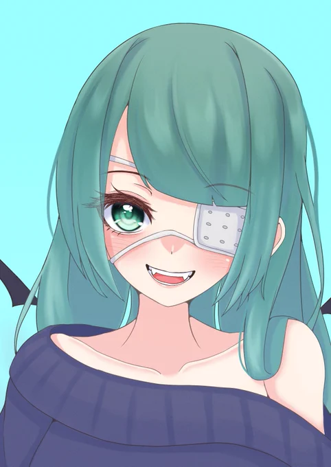 リプ来た子のお顔を描くで描かせてもらったChokoさん( 