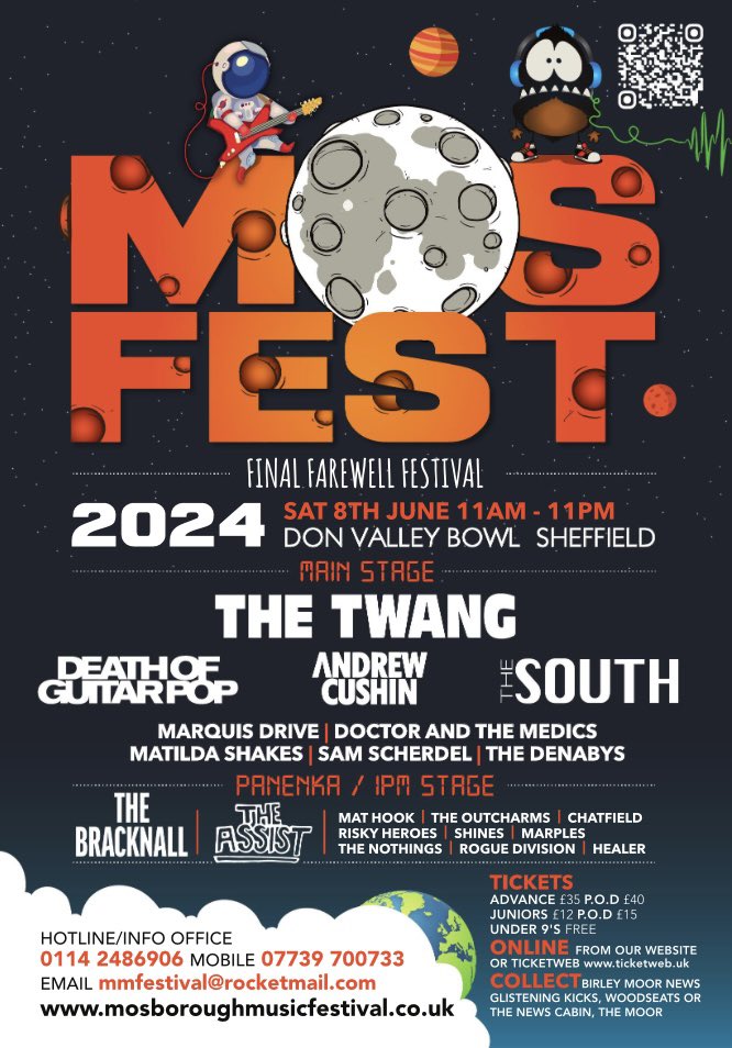 Got your tickets yet? Gunna be some day this. Mosfest, the people’s festival with a heart ❤️
