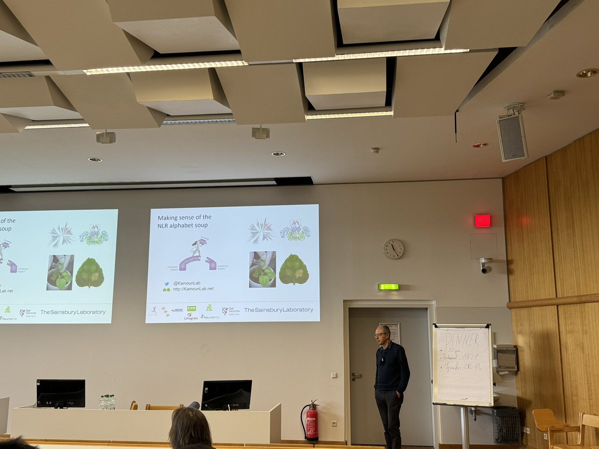 Şuayb Üstün 🌱👨🏻🔬 (@suayibuestuen) on Twitter photo Excited to listen to <a href="/KamounLab/">Sophien Kamoun</a> from <a href="/TheSainsburyLab/">The Sainsbury Laboratory</a> He will talk about „how to make sense of the NLR soup“ at the <a href="/sfb1101/">SFB1101</a> symposium #CRC1101 Excited to listen to <a href="/KamounLab/">Sophien Kamoun</a> from <a href="/TheSainsburyLab/">The Sainsbury Laboratory</a> He will talk about „how to make sense of the NLR soup“ at the <a href="/sfb1101/">SFB1101</a> symposium #CRC1101