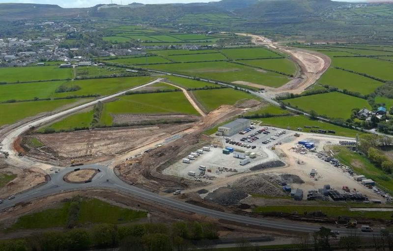 Griffiths recently saw the delivery of four new Articulated Dumper Trucks to our St. Austell to A30 Link Road project in readiness for the 2024 earthworks season. The construction of the new 3.9 mile road will help support employment, housing, and regeneration in the area.