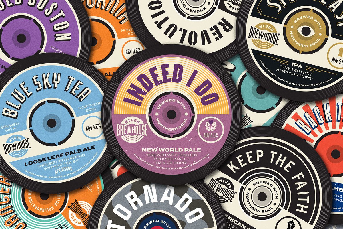 Blog: Wigan Brewhouse Gets a Reissue 👉 bit.ly/4apOGoA #design #branding #craftbeer #vinyl