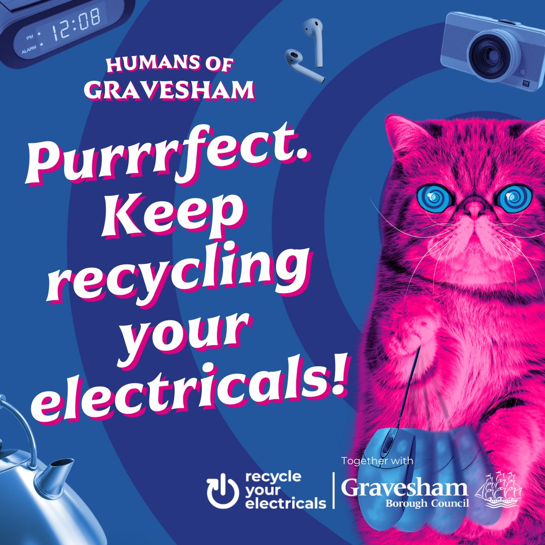 graveshambc's tweet image. Since launching our small electrical bring-banks and collection points in November with #MaterialFocus, Gravesham residents have donated more than 8,000 small electrical items, weighing in at 7,300kg!