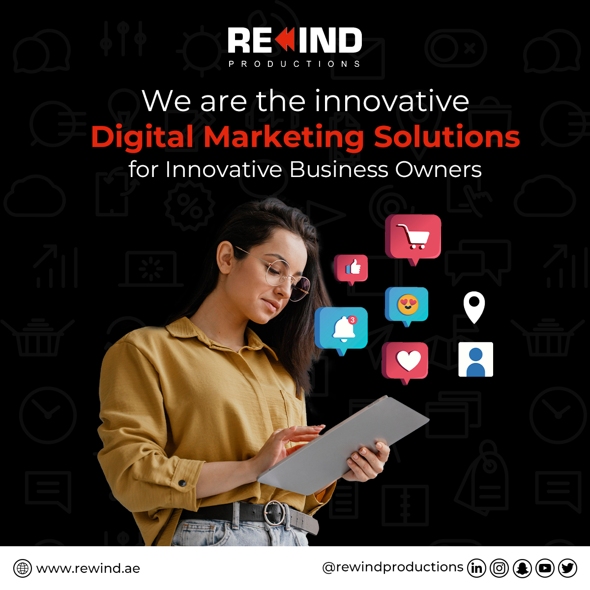 rewinduae's tweet image. Is your social media strategy leaving you puzzled? Our expert team crafts winning strategies that drive engagement and growth. Get in touch today! 

📱 +971 524063000
📞 04 3208329
🌐 rewind.ae

#ppccompany #ppcagency #ittechnicalsupport #websiteamc #smoservices