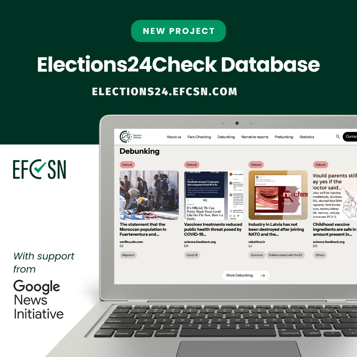 Teyit English (@teyit_en) on Twitter photo Teyit is excited to participate in the #Elections24Check project in collaboration with <a href="/eurofactcheck/">European Fact-Checking Standards Network (EFCSN)</a> with support from <a href="/GoogleNewsInit/">Google News Initiative</a>. 🤝
Our goal is to combat misinformation in the 2024 European elections. 🇪🇺🗳️
Check out the fact-checking database at election24.efcsn.com Teyit is excited to participate in the #Elections24Check project in collaboration with <a href="/eurofactcheck/">European Fact-Checking Standards Network (EFCSN)</a> with support from <a href="/GoogleNewsInit/">Google News Initiative</a>. 🤝
Our goal is to combat misinformation in the 2024 European elections. 🇪🇺🗳️
Check out the fact-checking database at election24.efcsn.com