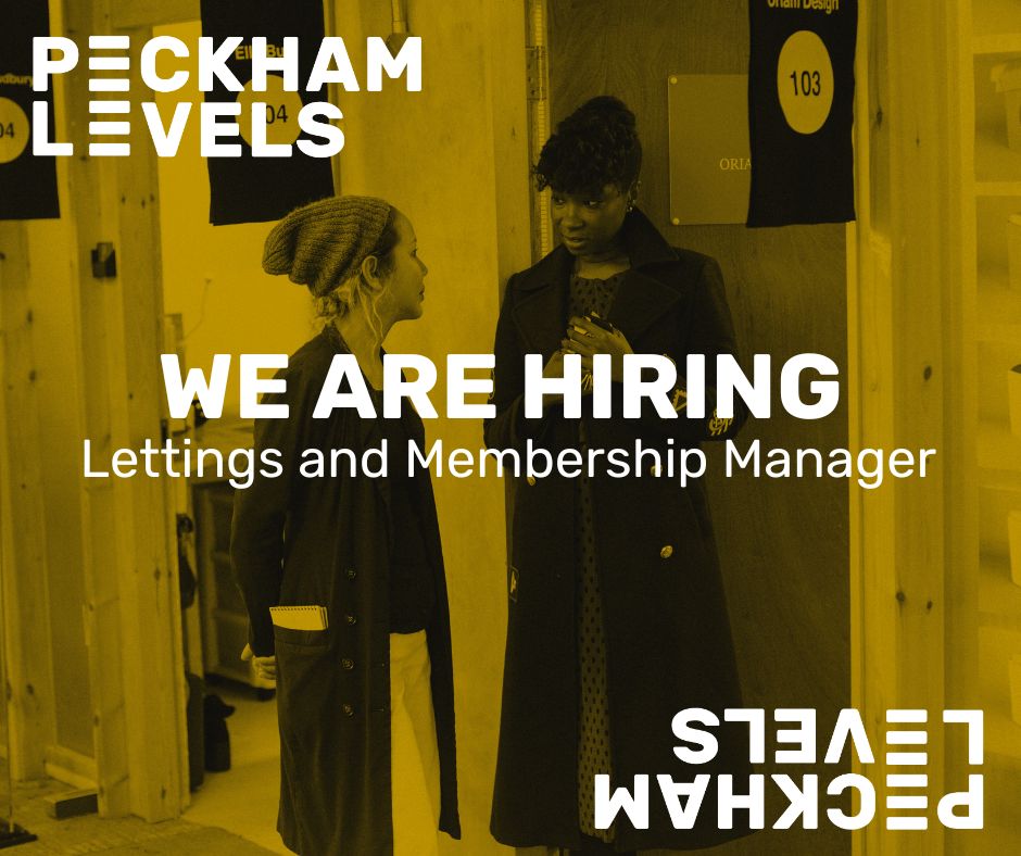 🚨We're looking for a Lettings and Membership Manager to join our team! The role will help fill our building with arts, enterprise and community action by overseeing the lettings and management of all our rented spaces. Apply here: peckhamlevels.org/jobs