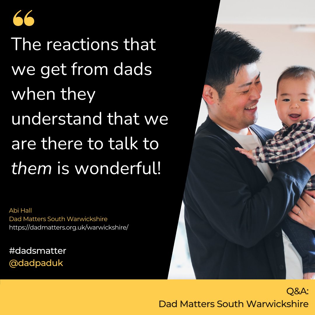 #FatherhoodFriday 💙 Find out all about the fab work being done by the @dadmattersuk team in #Warwickshire in our new blog: tinyurl.com/ccfwzve7. 💙 #dadsmatter #howareyoudad #asktwice @Dadmatterswarks @nhsswft