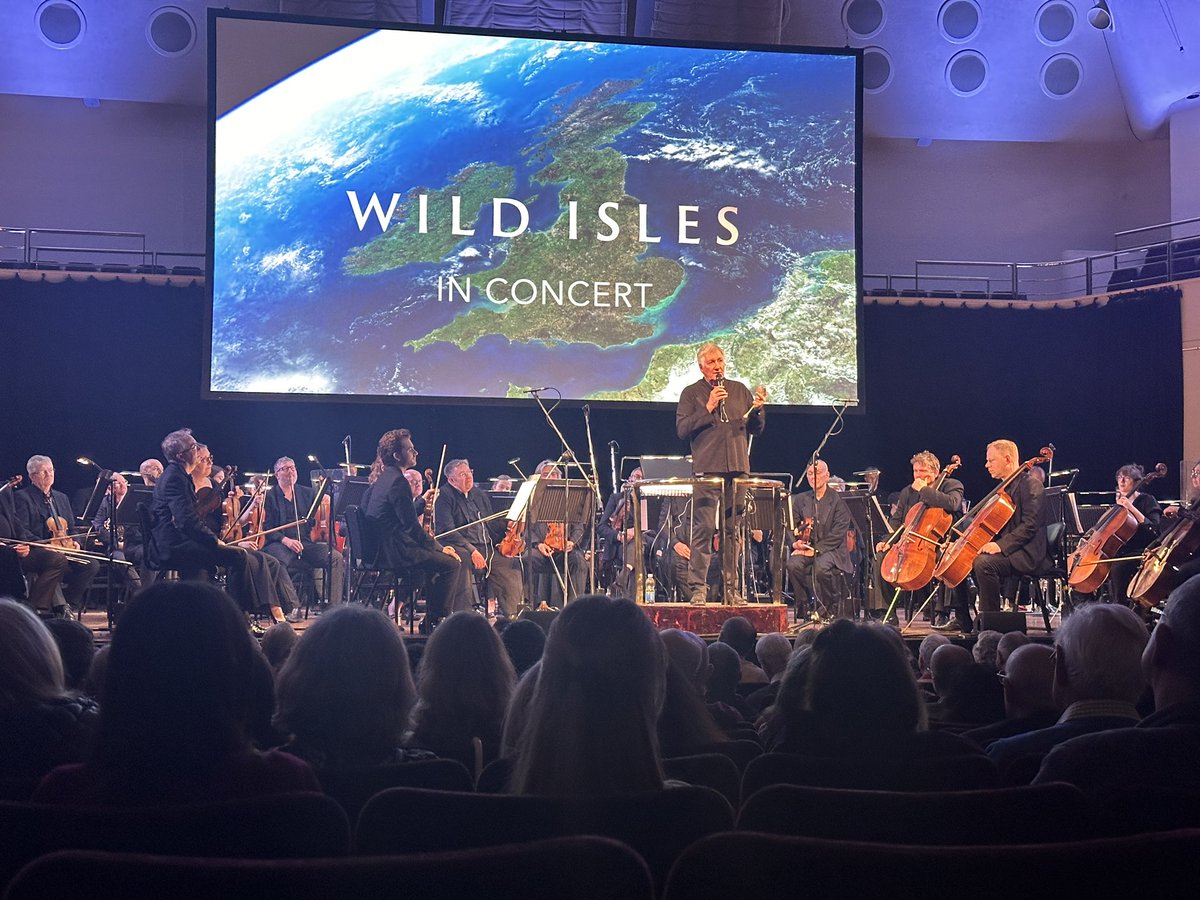 So great to be in Nottingham with the BBCCO and launch Wild Isles in concert. As ever they were totally great. ✍️ GF