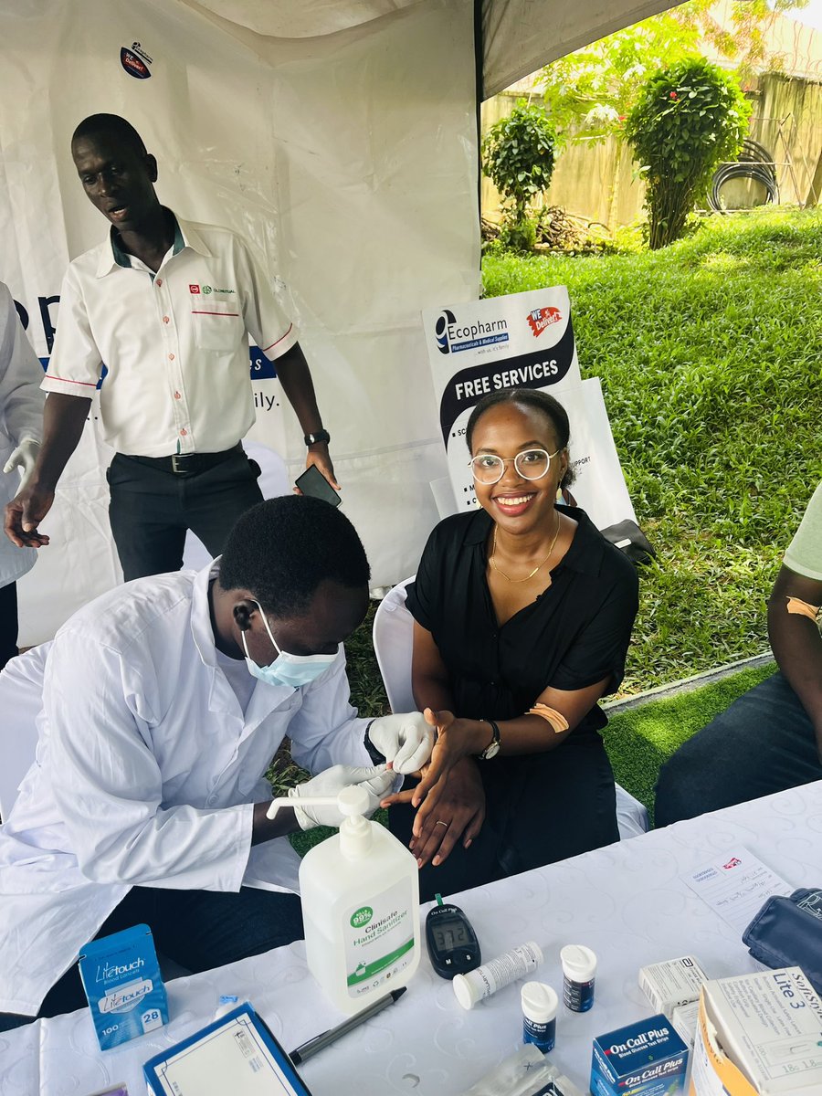 Your health matters. Come for a free health check-up organized by @ecopharmug at @Ugandalodgesltd and @SafarisUganda offices from 9am to 5pm. Get your BMI, blood pressure, blood glucose, and HIV checked. Don't miss out on this opportunity to prioritize your well-being.
