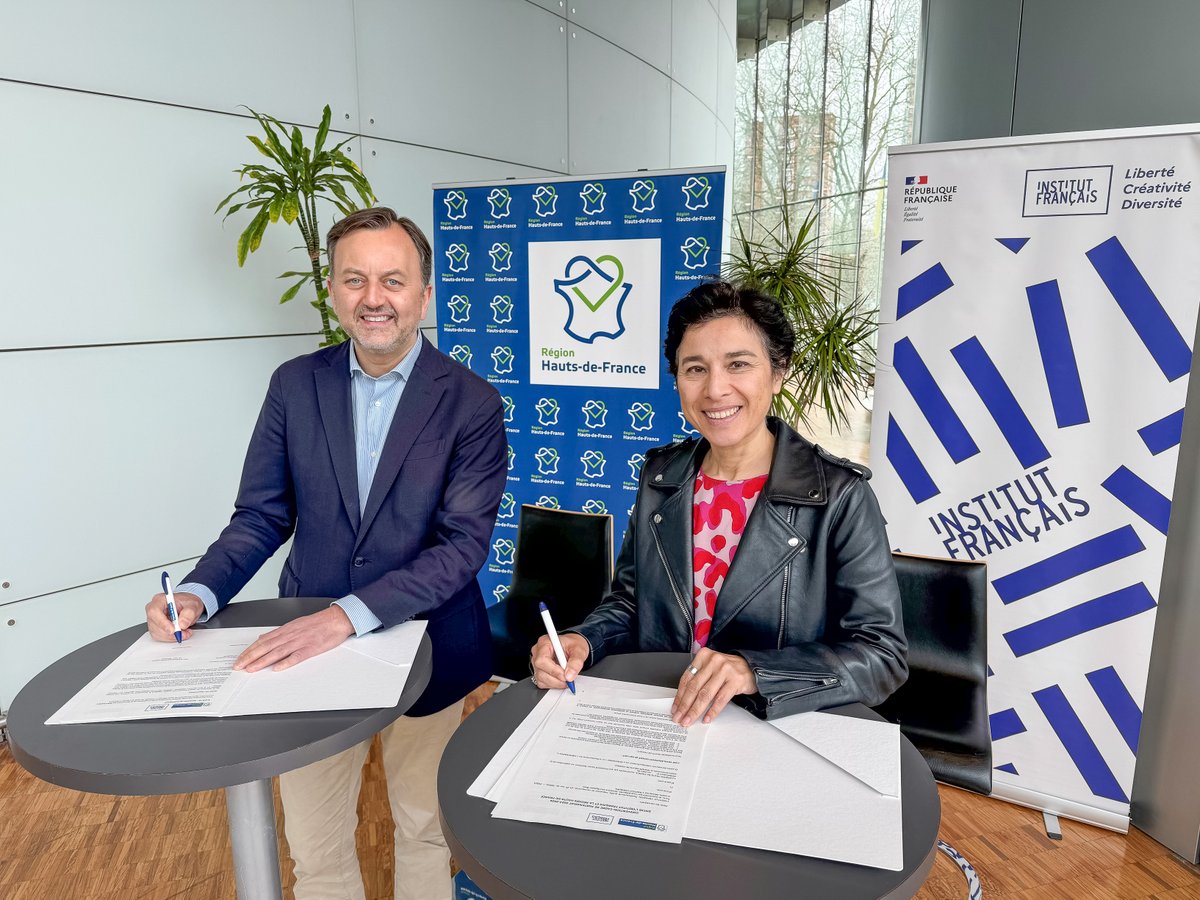 ✨Ce 21 mars 2024, l’Institut français et la Région Hauts-de-France ont signé le renouvellement de leur partenariat !
→ Ils sont engagés depuis 2021 dans une coopération commune qui a permis de soutenir 50 projets culturels.
#coopération #culture  #institutfrançais #Paris