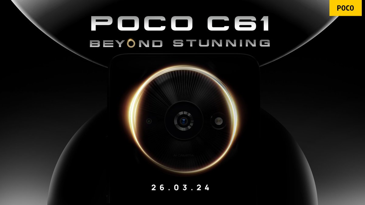TechFactsRafee's tweet image. #POCOC61 launching in India on 26th March.

@IndiaPOCO