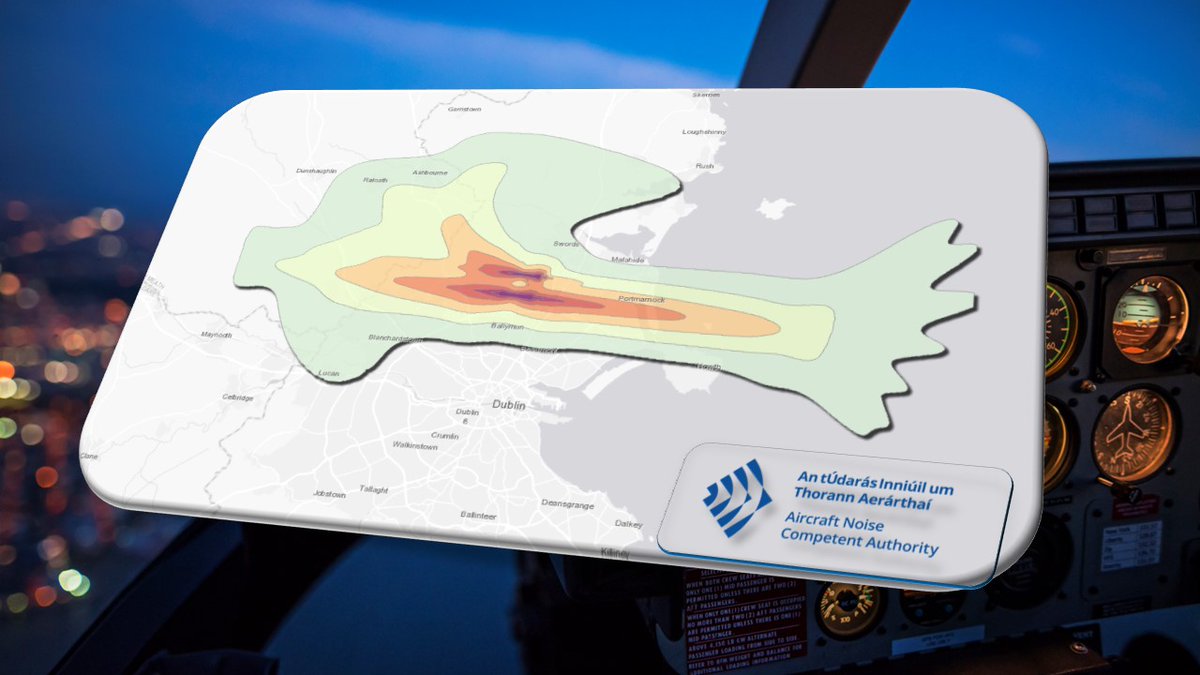 The aircraft noise contours for 2023 have been published on the ANCA website. 2023 was the first full year of aircraft operations at Dublin Airport since the new north runway came into operation.
 Read more and access maps: fingal.ie/aircraftnoiseca
