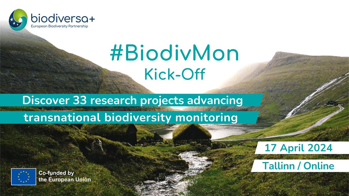 📢Join us for the kick-off of the #BiodivMon projects and discover the latest #research advancing transnational #biodiversity #monitoring!
📅 We. 17 April 2024, all day
📍 Attend in Tallinn or online
➡️ biodiversa.eu/2024/03/21/bio…