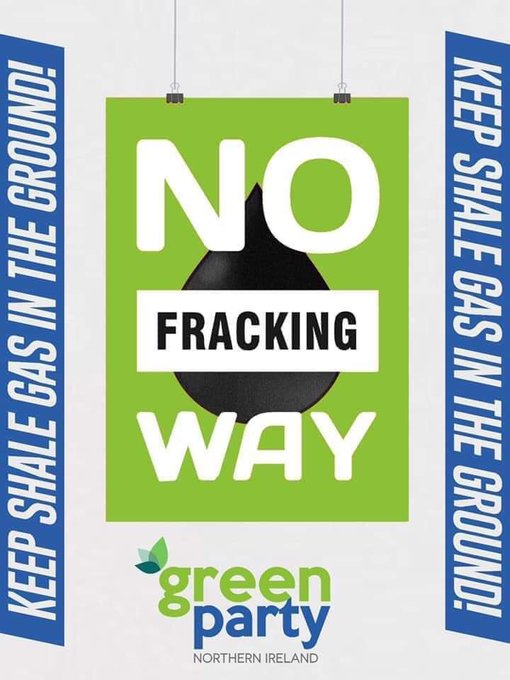 @GreenPartyNI Cllrs and @ANDborough urge @Economy_NI to implement a legislative outright ban on the exploration & production of all forms of onshore oil & gas, in NI. 

'#FrackOff,  this is not just a closed door policy... the door is firmly locked & bolted.'

More below.