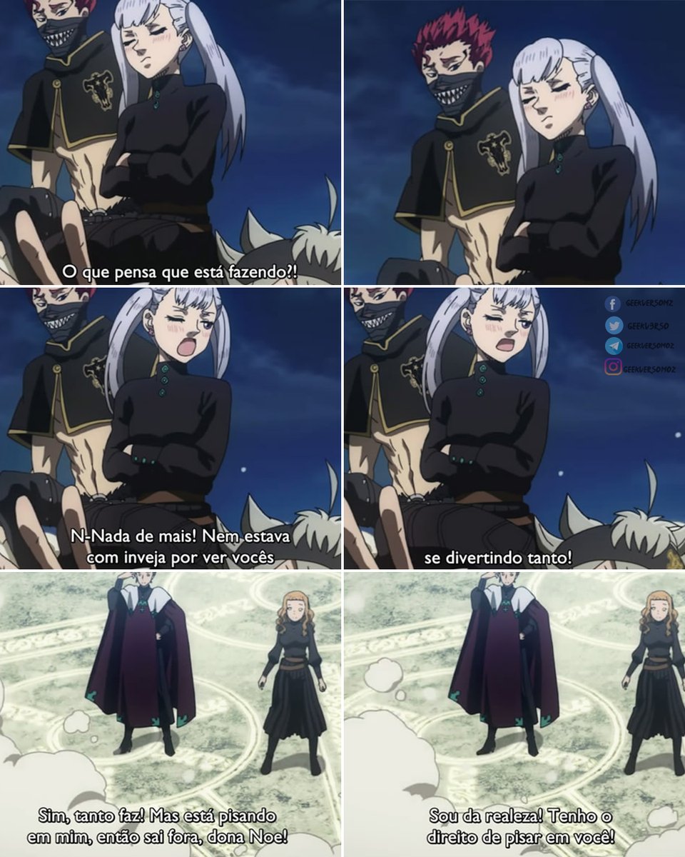 GeekV3rso's tweet photo. Normalmente 🤣 

Anime  ⌠ Black Clover ░ 2017 - ...⌡
Episódio ⌠ 112 | S01 ⌡

#BlackClover #Asta #Bakasta #Noelle #Zora #Mimosa https://t.co/huA6gSfhkJ