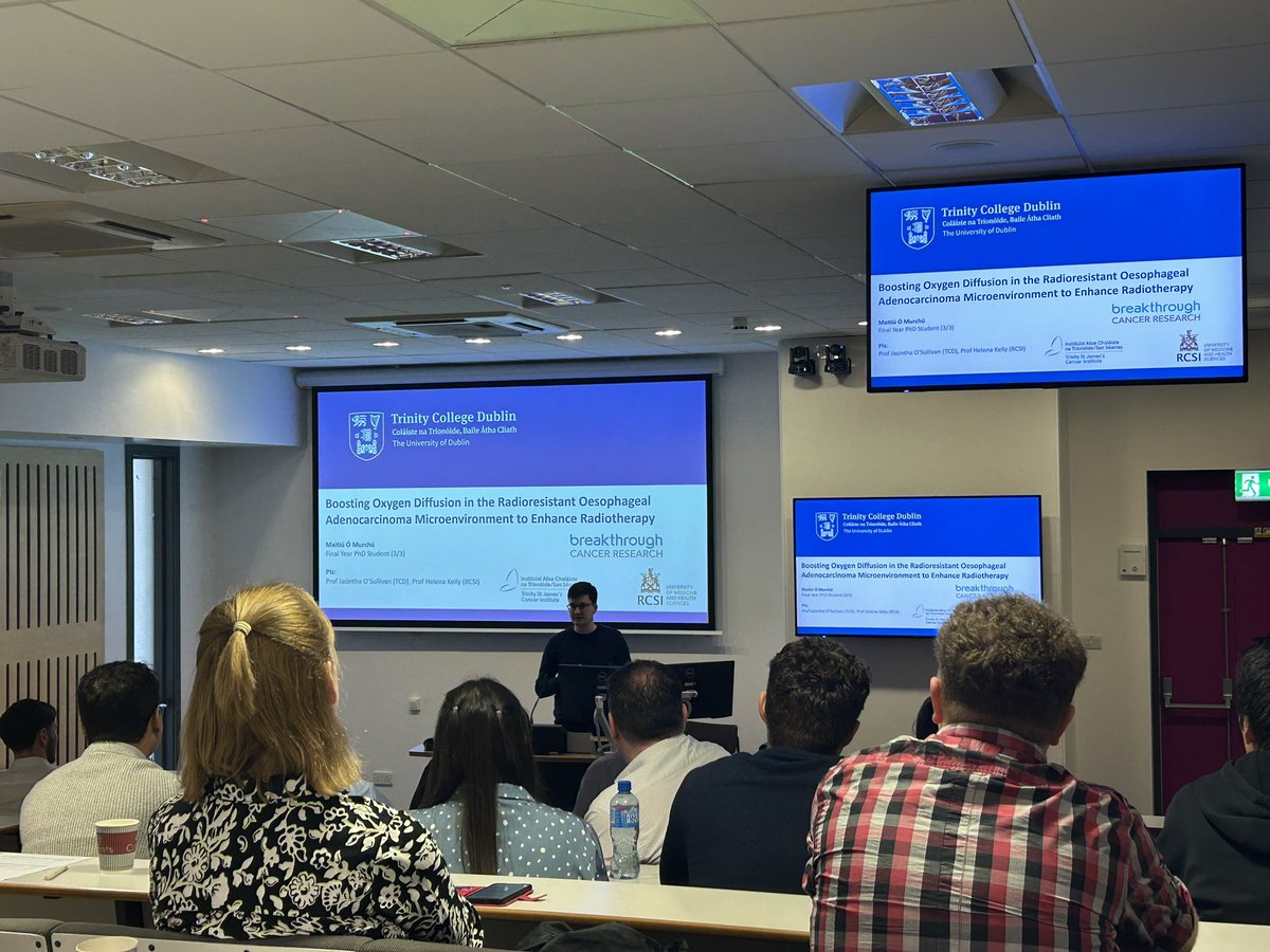 Aisling Heeran (@aisling_heeran) on Twitter photo Great talk from <a href="/maitiuomurchu/">MaitiĆŗ Ć MurchĆŗ</a> on boosting oxygen diffusion to target radioresistant OAC #IRRS2024 Great talk from <a href="/maitiuomurchu/">MaitiĆŗ Ć MurchĆŗ</a> on boosting oxygen diffusion to target radioresistant OAC #IRRS2024