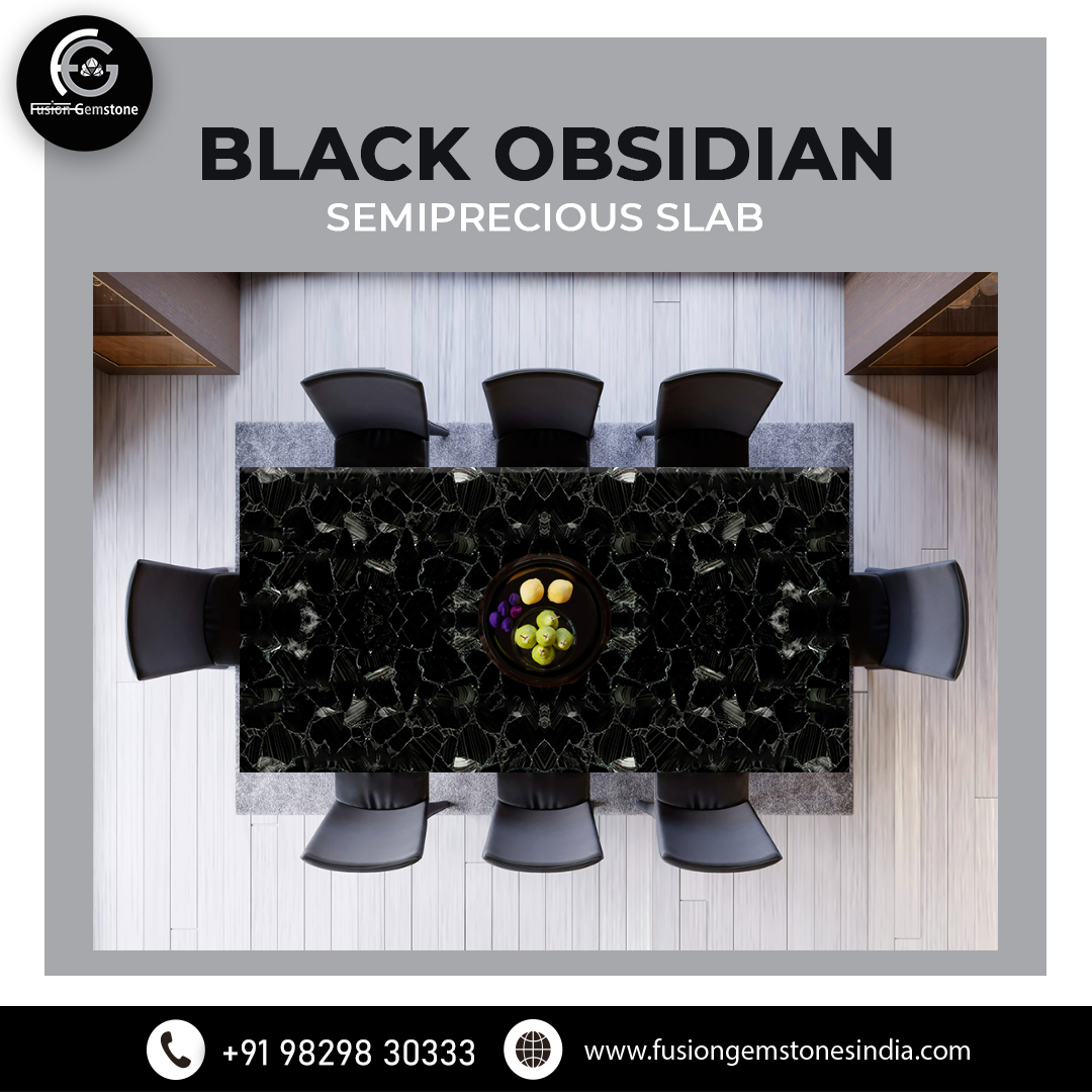 Bold, beautiful Black Obsidian, a semiprecious slab, is a popular choice for countertops, flooring, and walls. It's durable, versatile, and adds a touch of elegance to any space.
#blackobsidian #semipreciousslab #slabs #interiordesign #countertops #homedecor #fusiongemstone