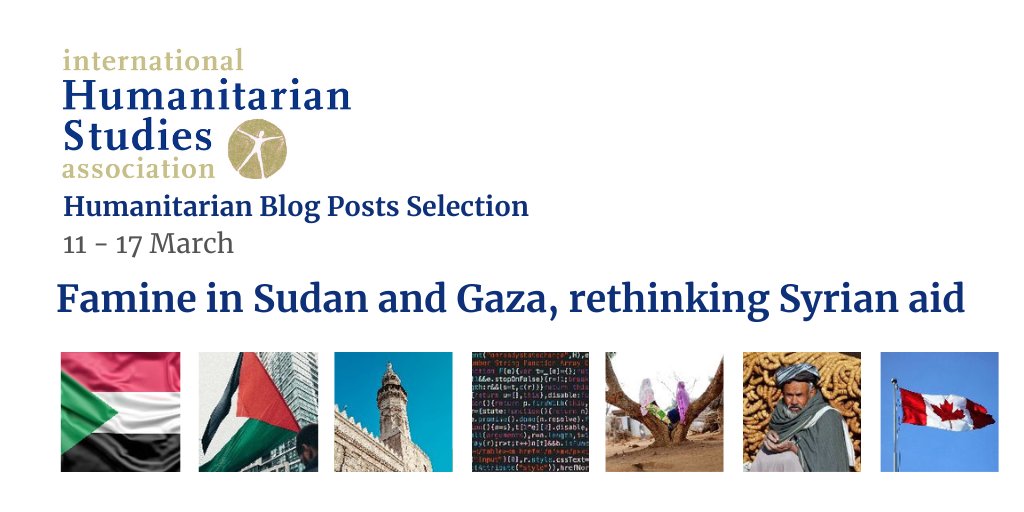 This week, we're reading about famine in Sudan and Gaza, as well as rethinking aid in Syria. Join us this week and read from @ElaYokes @hilhorst_thea @RashaMuhrez @FionnaCSmyth @Farley_AlexJ @MareenBuschmann @ObindraB @UAI_Initiative ++! Subscribe: tinyurl.com/yc4jbbpm