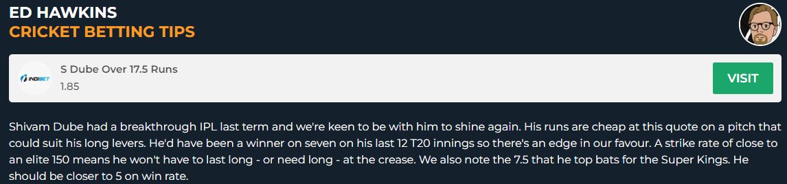 A small tip by @cricketbetting. Go to our website and check it out: t.ly/bc295
#Cricket #EdHawkins #bet #CSKvsRCB #IPL #IPL2024 #cricketbetting #ocbscores #dailyupdates #trend