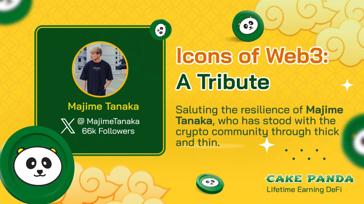Black_DeeFi's tweet photo. Saluting the resilience of Majime Tanaka, who has stood with the crypto community through thick and thin.

$CAPA #cakepanda @cakepandaio
@MajimeTanaka https://t.co/vFLCZ08zmD