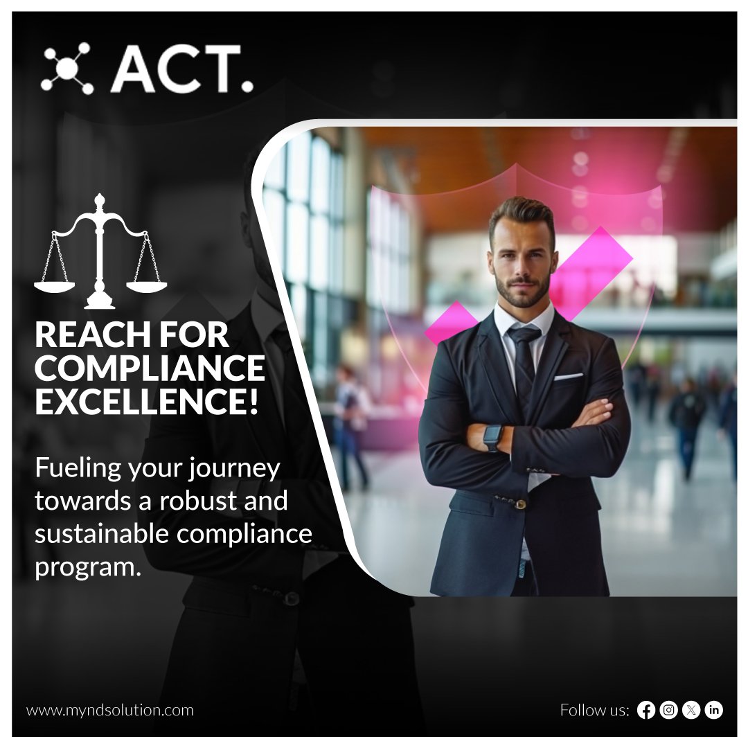 Elevate your compliance strategy for a secure, and sustainable future.

Aim high with Compliance Services by MYND! 

#IntelligenceAutomated #ComplianceStrategy #StatutoryCompliance