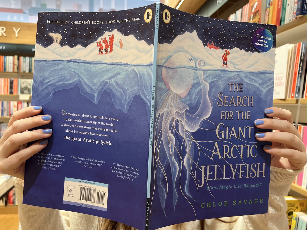 Congratulations to Chloe Savage for the wonderful picture book The Search For the Giant Arctic Jellyfish winner of the Best Illustrated Book in this year’s #wcbp ⁦@WalkerBooksUK⁩ ⁦@Waterstones⁩