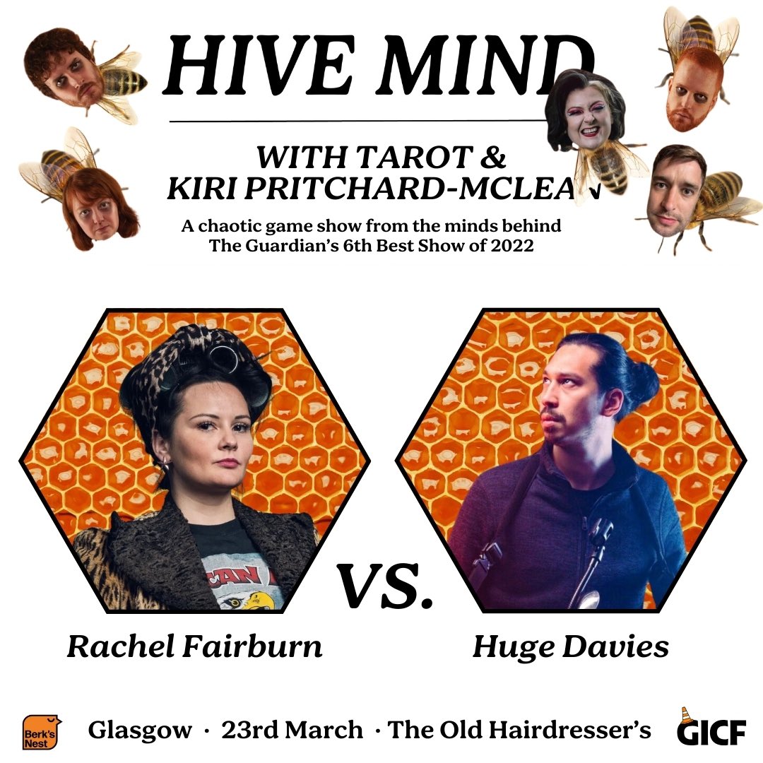 Tomorrow’s lineup announced, and boy is it a doosey, can’t wait to see these two fight off a herd of bees (formats changed, not sure if they got the email) glasgowcomedyfestival.com/performances/t…