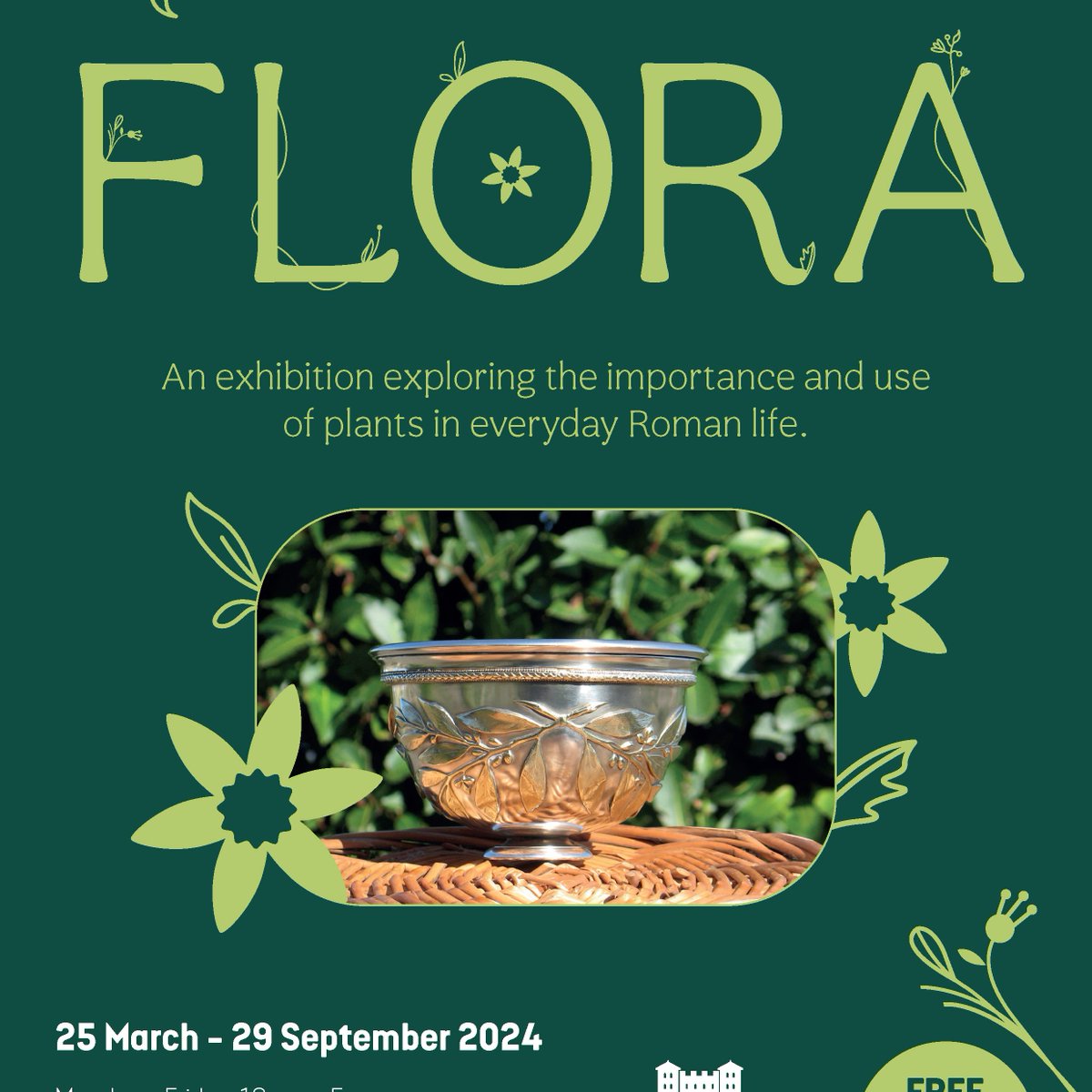 We re-open to the public at 10am Mon 25 March. Visit our new exhibition 'Flora' which explores the use of plants & flowers in everyday #Roman life. Lots of activities going on over the Easter holidays: arbeiaromanfort.org.uk/whats-on @STyne_Council @STynesideEvents #SouthShields