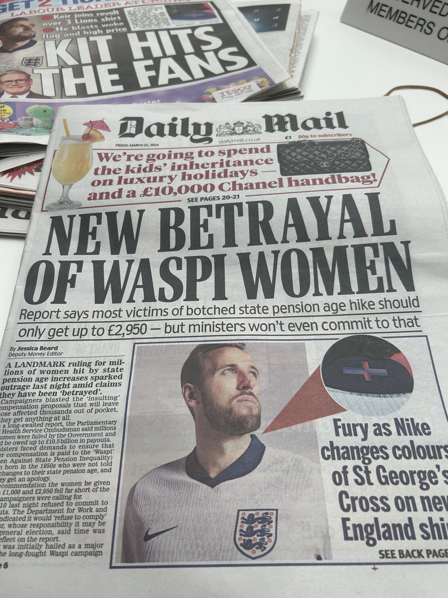 Interesting choice of banner on the daily mail given their splash…. And you wonder why kids today are fed up with generation boomer…