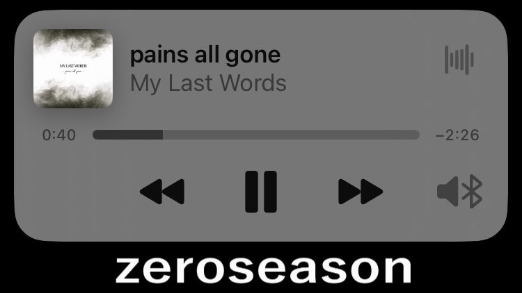 【今日の一曲】

pains all gone/My Last Words

あがる🔥🔥🔥

#MyLastWords