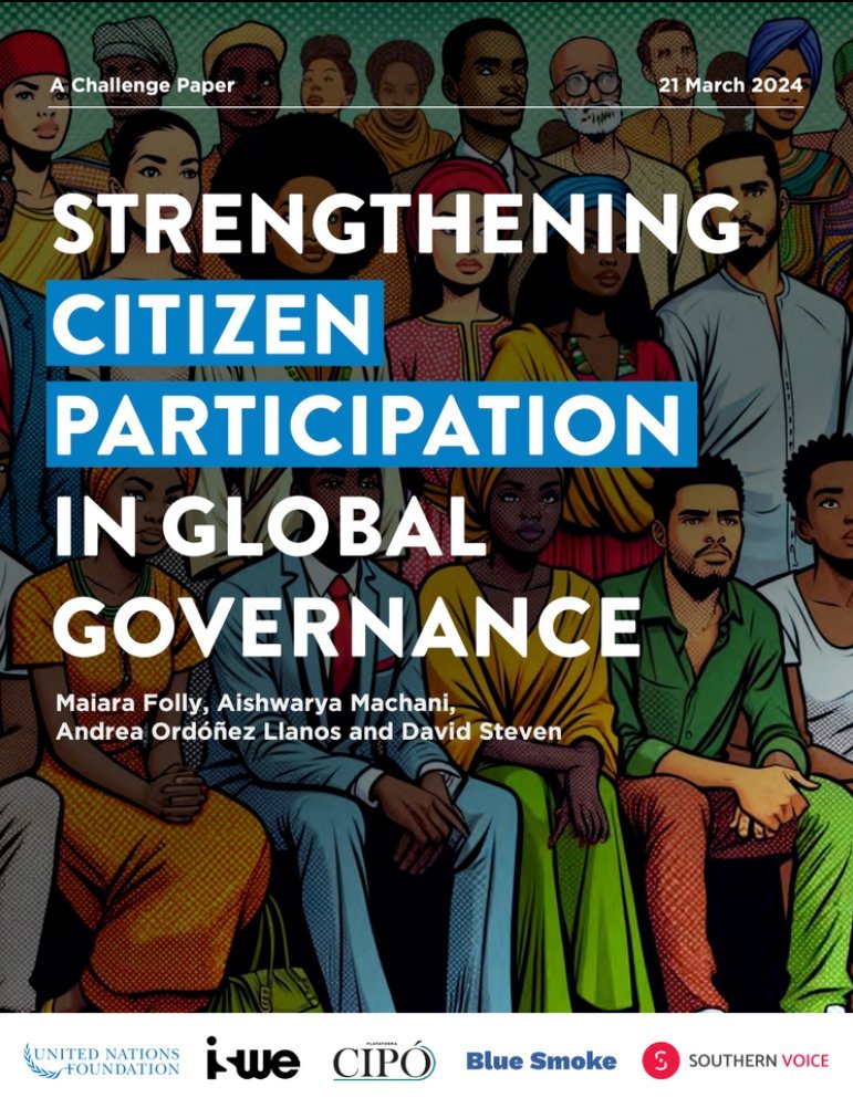 In 6 months, the UN #SummitOftheFuture will explore how to address gaps in global governance. A permanent #GlobalCitizensAssembly could offer a solution. Read our challenge paper, co-authored w/ @unfoundation @iswe_org @SVoice2030 @PlataformaCIPO @UNAUK gcacoalition.org 🧵