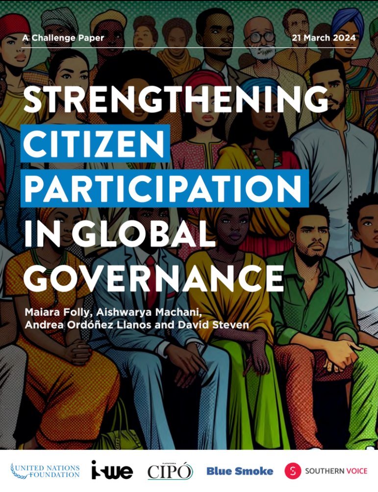 Claire Mellier (@clmellier) on Twitter photo In 6 months, the UN #SummitOftheFuture will explore how to address gaps in global governance. A permanent #GlobalCitizensAssembly could offer a solution. Read our challenge paper, co-authored w/ <a href="/unfoundation/">United Nations Foundation</a> <a href="/iswe_org/">Iswe Foundation</a> <a href="/SVoice2030/">Southern Voice</a> <a href="/PlataformaCIPO/">Plataforma CIPÓ</a> <a href="/UNAUK/">United Nations Association - UK (UNA-UK)</a> gcacoalition.org 🧵 In 6 months, the UN #SummitOftheFuture will explore how to address gaps in global governance. A permanent #GlobalCitizensAssembly could offer a solution. Read our challenge paper, co-authored w/ <a href="/unfoundation/">United Nations Foundation</a> <a href="/iswe_org/">Iswe Foundation</a> <a href="/SVoice2030/">Southern Voice</a> <a href="/PlataformaCIPO/">Plataforma CIPÓ</a> <a href="/UNAUK/">United Nations Association - UK (UNA-UK)</a> gcacoalition.org 🧵