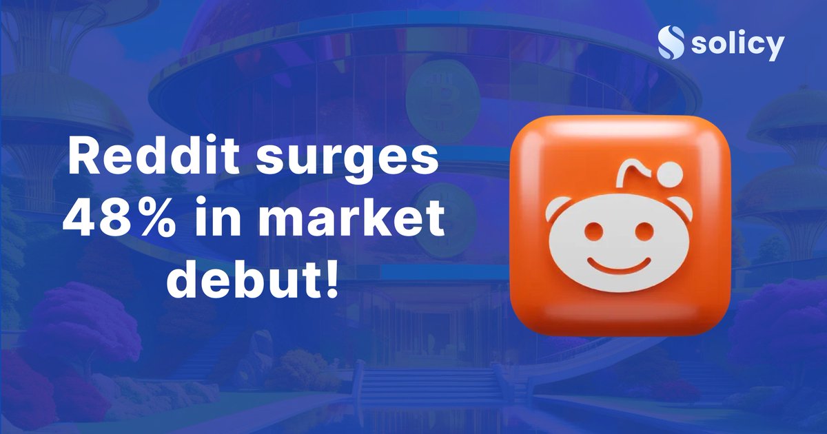 Reddit just made a splash in its market debut, closing a staggering 48% up! 🚀 From the front page of the internet to the top of the stock market charts, this is a story we're all clicking 'upvote' on.

#Reddit #StockMarketDebut