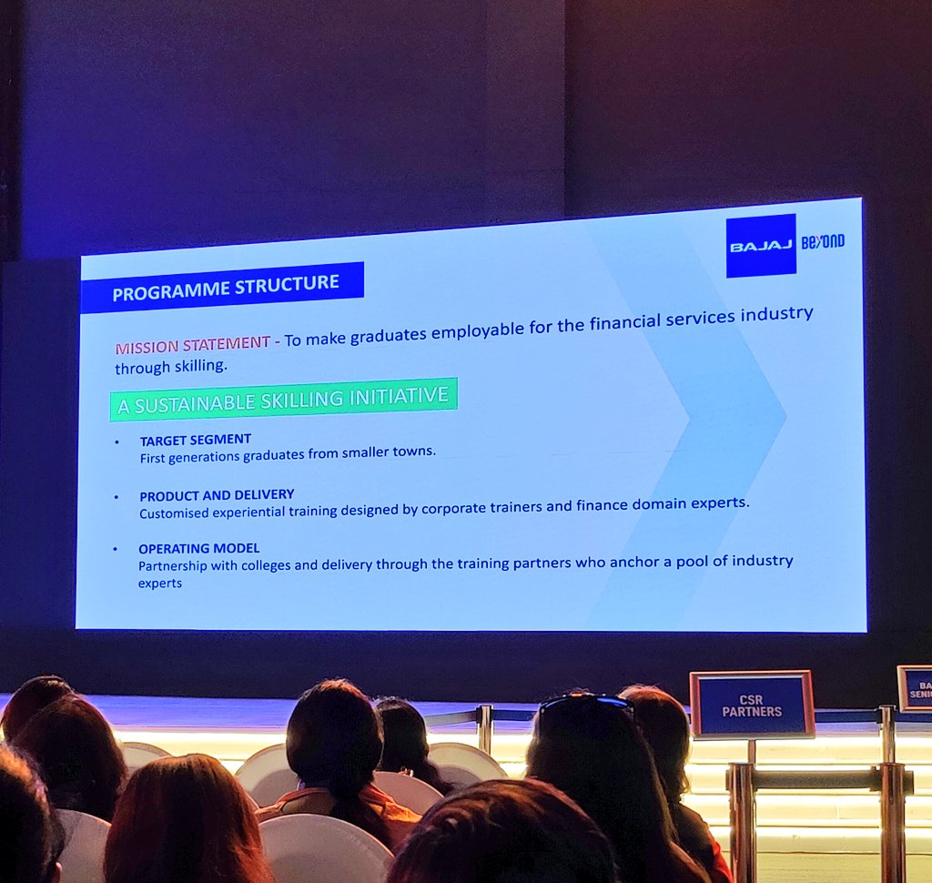 WIONDrive's tweet photo. @_bajaj_auto_ltd Sanjiv Bajaj, Chairman &amp; MD, @Bajaj_Finserv , elaborated on the company's skilling program, CPBFI, which has been around since 2016. https://t.co/bBuirQyZAH