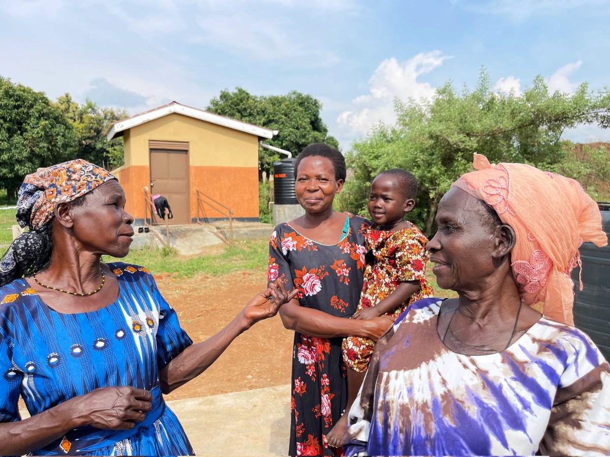 Project complete! Proud parents in #Uganda celebrating the construction of girls bathroom facilities at Panykworo Primary School. #wash #disabilityinclusion #powerinsidecommunities