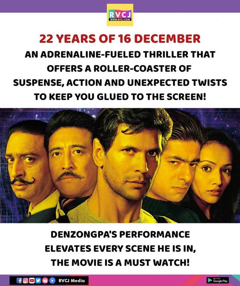 22 years of 16 December

#16december #sushantsingh #dannydenzongpa 
#milindsoman #gulshangrover