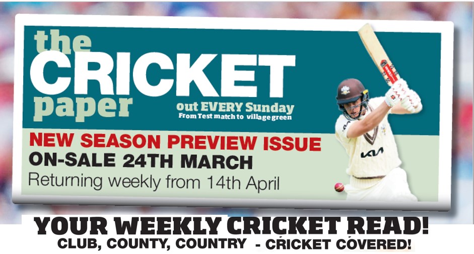 🚨We're back this Sunday 24th March, with a special preview of the @CountyChamp's 🏏 We then return weekly for the new season from Sunday 14th April. Get the inside edge in all good newsagents or subscribe (print or digital): thecricketpaper.com/subscriptions🗞️#cricket #cricketfans