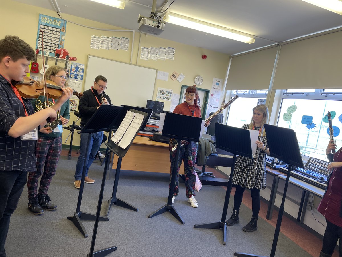 This week at <a href="/greenbankhs/">Greenbank High School</a>  Music Department we were super lucky to get the fantastic opportunity to work with professional musicians from the Royal Northern College of Music on our transition project funded by <a href="/SeftonSky/">Sefton Music Service - SKY Music Hub</a>. Here is what GHS Orchestra's day looked like: