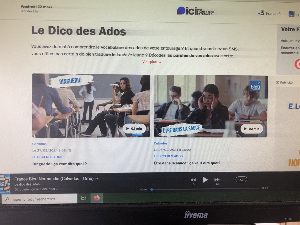 ClemiNormandie's tweet image. #dicodesados #session8 dans l’@ac_normandie avec @fbleubnormandie . Ce matin séance de travail avec les 4e du  @CollegeGisele Guillemot de Mondeville.