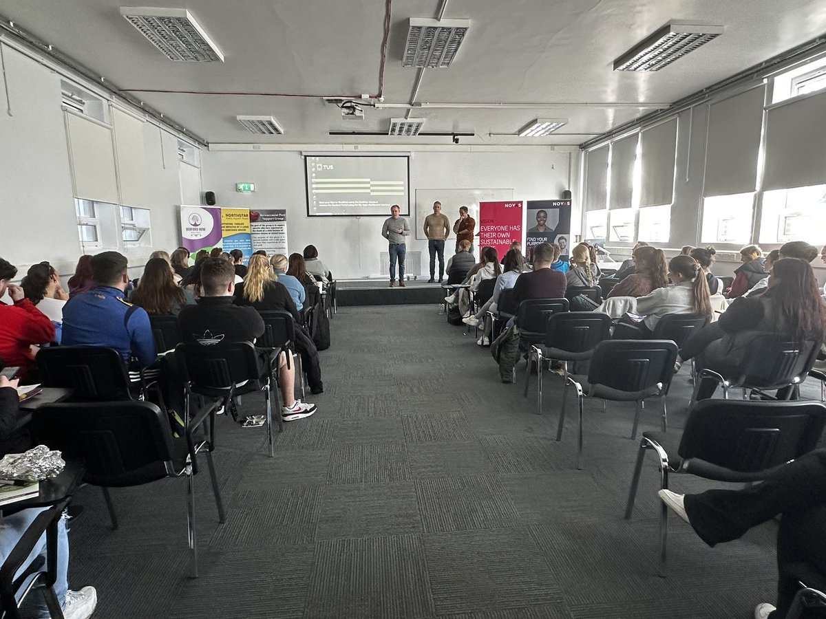 Our Addictions Masterclass for @TUS_ie Community & #Addictions & Applied #Psychology students from Moylish today at @LSADatTUS featuring Julie McKenna of @novasireland Joe Slattery of @NorthstarFamil1 & Alison Curtin of @FamilyRow #substancemisuse #homelessness #loss #limerick