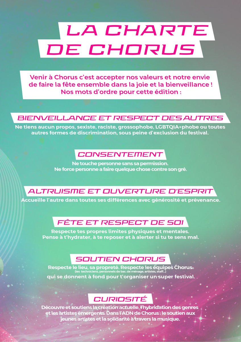 festivalchorus's tweet photo. Bienveillance &amp; respect jusque dans l’espace 🪐🙏

#chorus #chorus24 #festivalchorus https://t.co/goS189sFoy