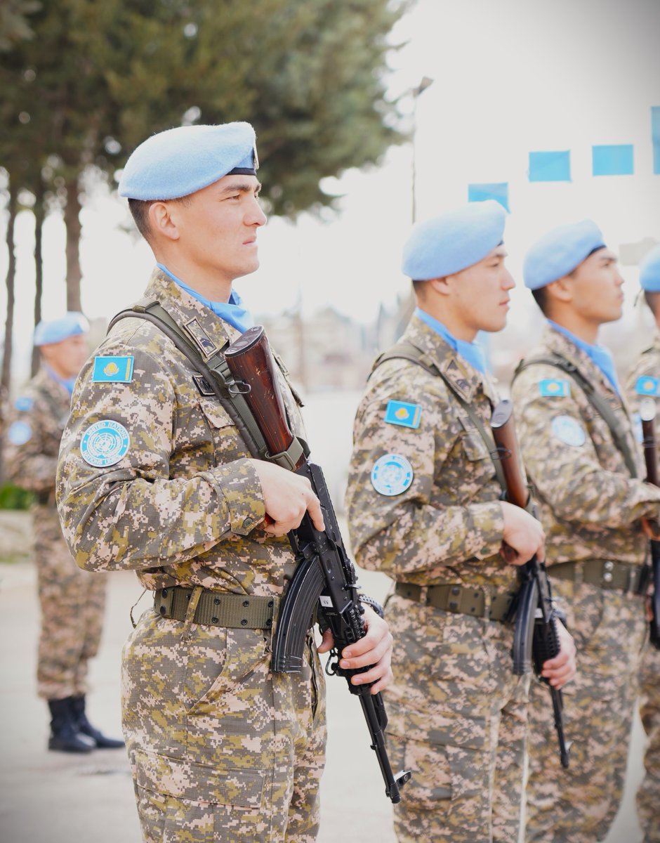 #UNDOF Force Reserve Coy (FRC) transfer of authority ceremony was overseen by the HoM/FC Lt Gen Nirmal Kumar Thapa today in Camp Faouar. The Irish Contingent (IRCON) have now officially handed over the responsibility and authority to the Kazakhstan Contingent (KAZCON).