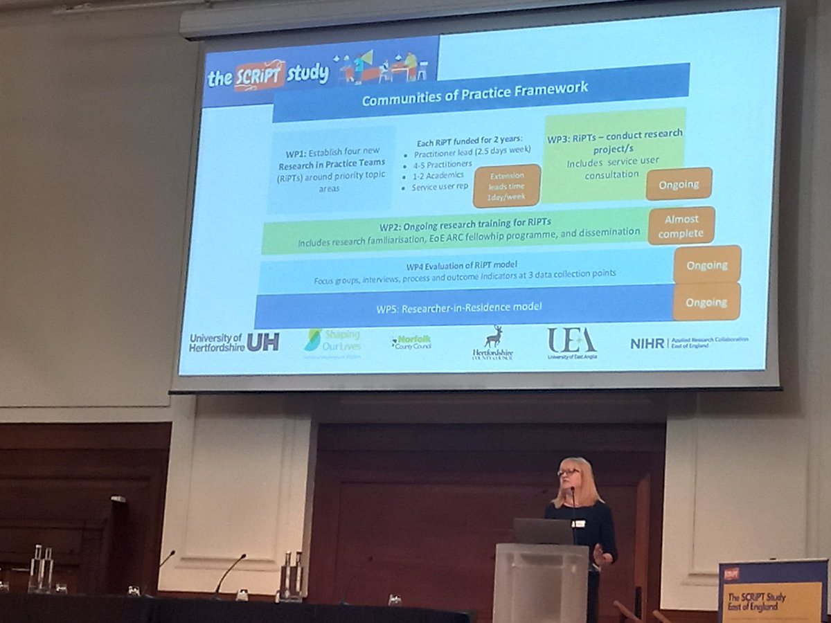 gjsathyamoorthy's tweet photo. @ #scriptconference @Friend Hse. The aim of the programme to support the sustainability of research in local authorities @arc_eoe have been significantly involved @ARC_NWL @NIHRARCs the NWL CLRN are well represented with there team are based with NWL local authorities https://t.co/kDTt6We6WW