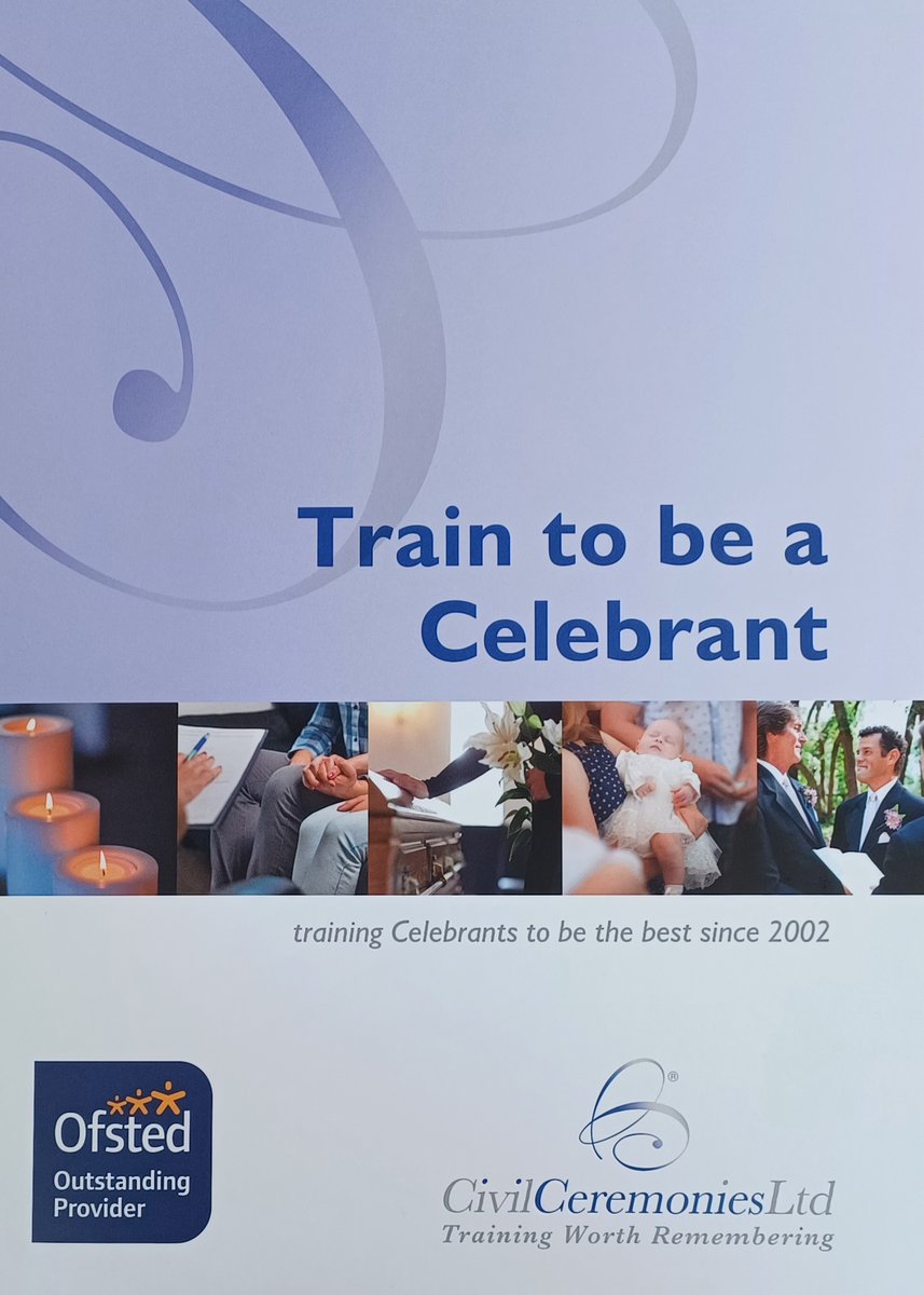 Have you considered becoming a celebrant?
A satisfying new flexible career which will use your great interpersonal, delivery and writing skills.
Civil Ceremonies Ltd is an Ofsted Outstanding rated training provider. 
civilceremonies.co.uk/training-with-…
info@civilceremonies.co.uk
01480 276080