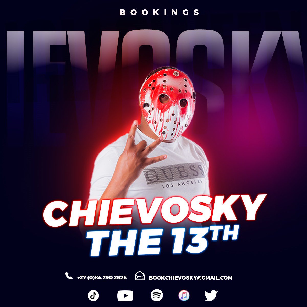 chievoskythe13's tweet photo. Chievosky The 13th Bookings https://t.co/8VkP6R1R9T