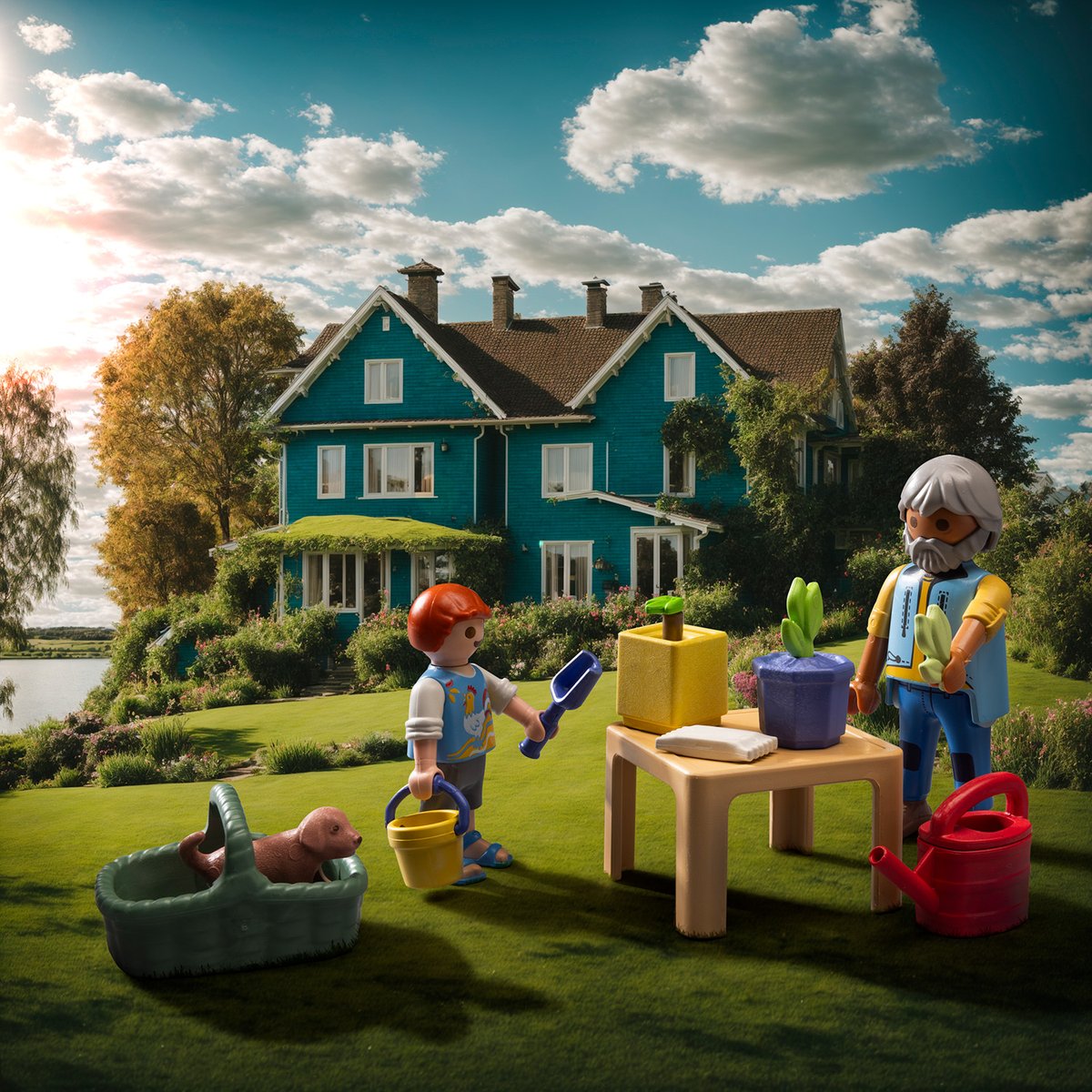 Spending time with Grandpa is simply unforgettable!🌱💚 #country #largerthanlife #playmobil