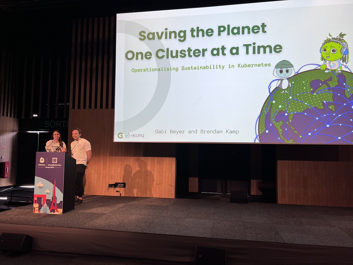 Saving the planet one cluster at a time! Gabi Beyer and Brendan Kamp talk operationalizing sustainability in #kubernetes! View the schedule: kccnceu2024.sched.com #kubecon #cloudnativecon